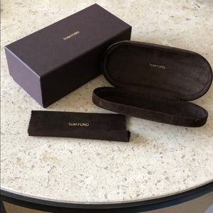 Tom Ford packaging, Sunglasses case, cloth